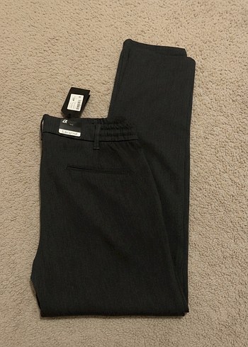 Erkek Siyah Süet Midi Kumaş Pantolon - Görsel 2