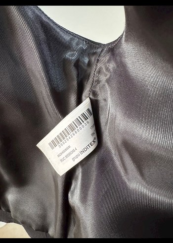 Siyah Mini Düğmeli Kadın Yelek - Görsel 4