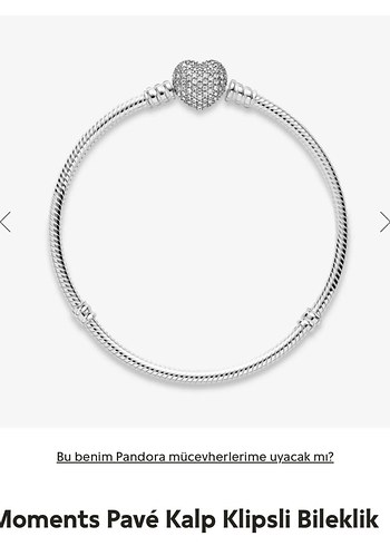 Pandora Moments pave kalp bileklik - Görsel 2