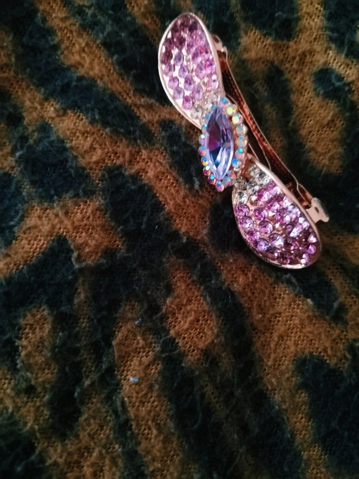 Pembe Payetli Bohem Saç Tokası - Görsel 4