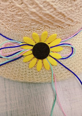 Kız Çocuk Hasır Şapka - Görsel 5