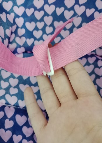 Pembe Kalp Desenli Bebek Arabası - Görsel 6