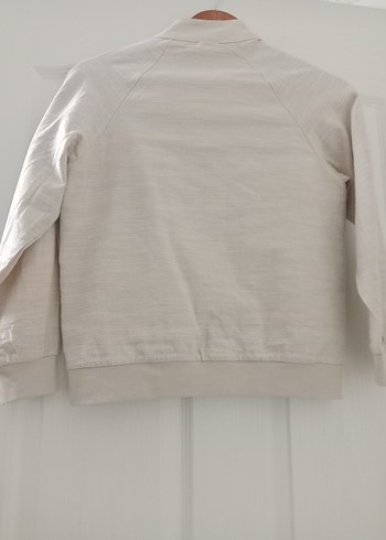 Gül kurusuErkek Çocuk Keten Fermuarlı Ceket - Görsel 2