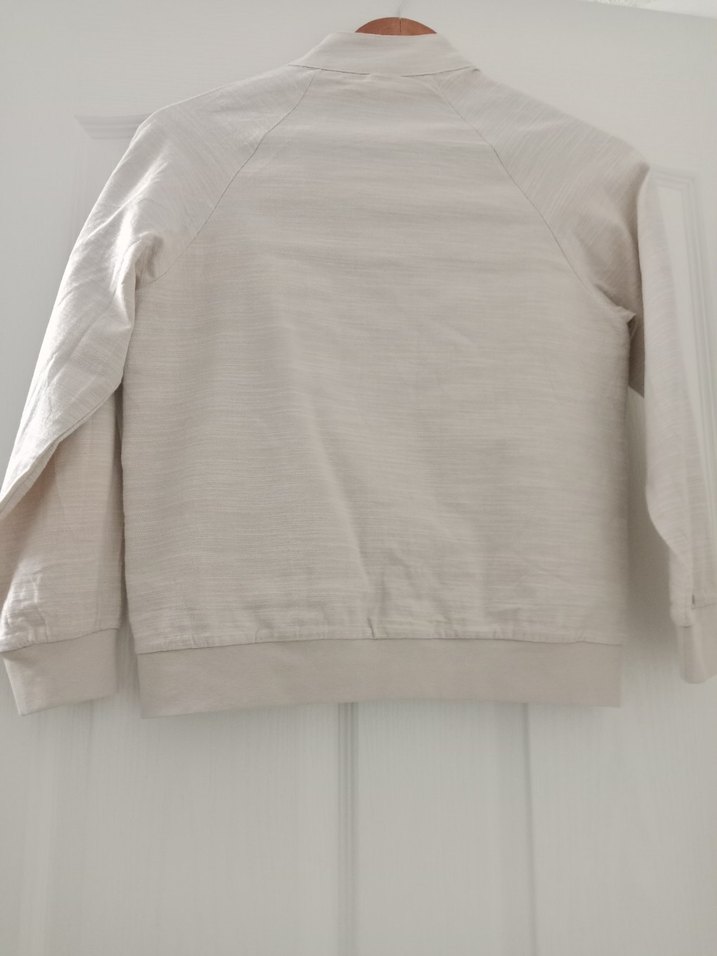 Gül kurusuErkek Çocuk Keten Fermuarlı Ceket - Görsel 2