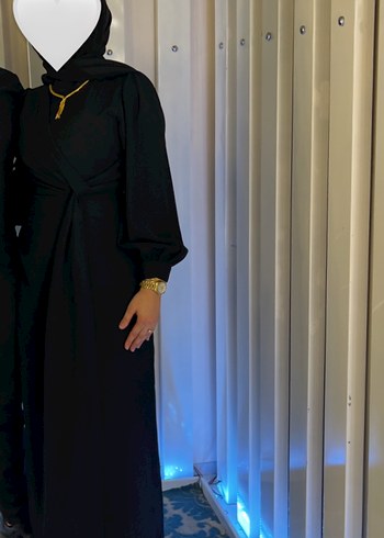 Uzun Siyah Gotik Kadın Elbise - Görsel 2