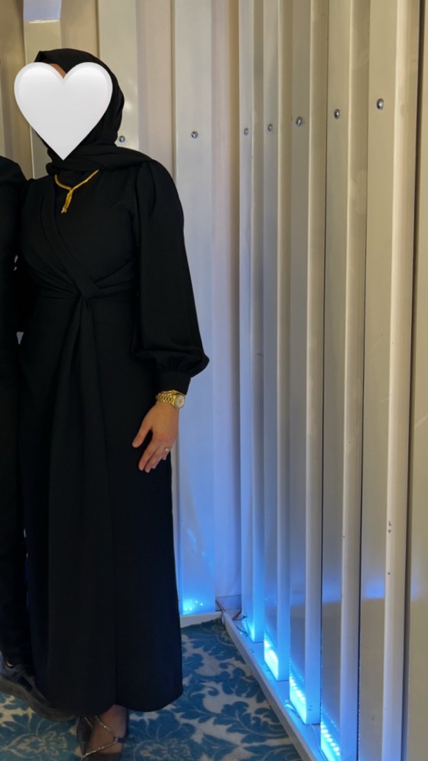 Uzun Siyah Gotik Kadın Elbise - Görsel 2