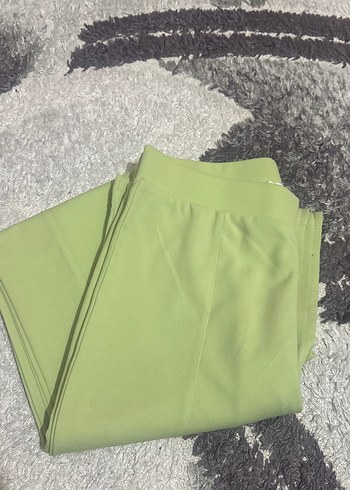 Kadın Pastel Yeşil Kumaş Pantolon - Görsel 4