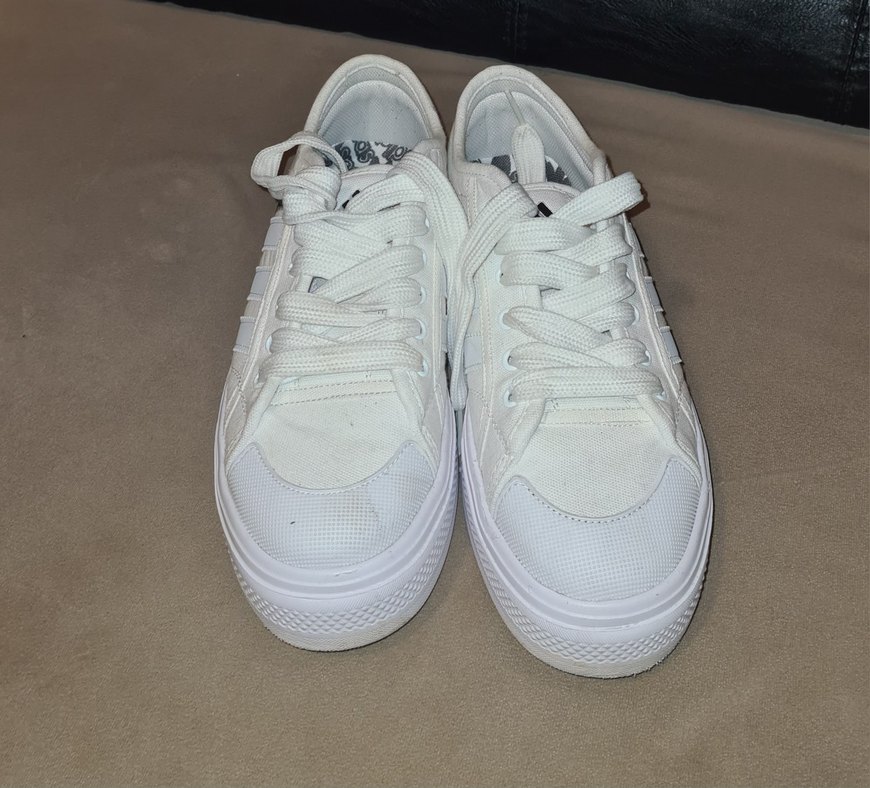 Adidas Beyaz Platform Spor Ayakkabı - Görsel 3