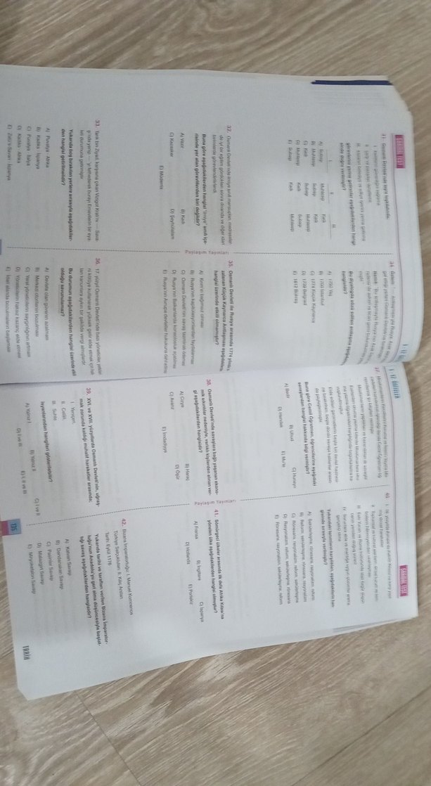 AYT Tarih Soru Bankası paylaşım yayınları - Görsel 3