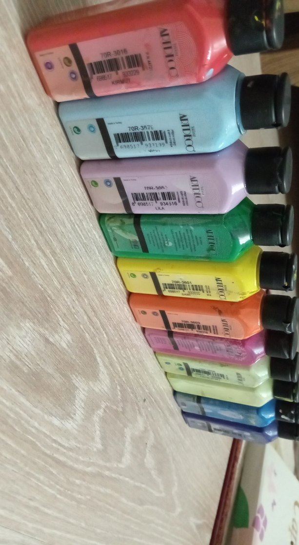 Çok Renkli Boya Seti 10 Renk - Görsel 2