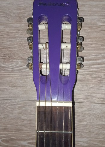 Parlak Mor Klasik Gitar yanında Çantasıyla - Görsel 2