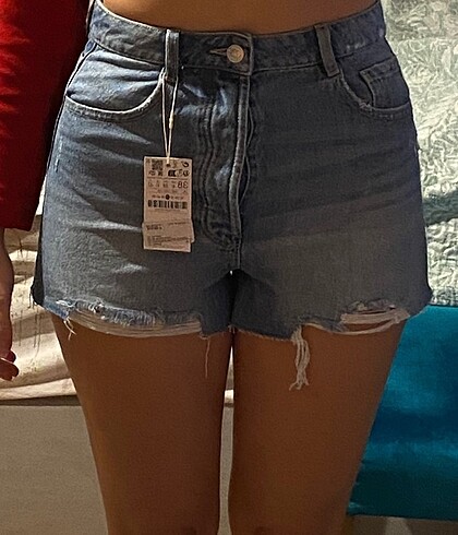 Stradivarius Yüksek Bel Denim Şort