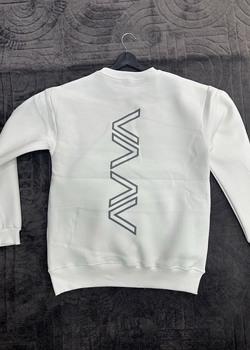 Erkek Beyaz Baskılı Sweatshirt - Görsel 2