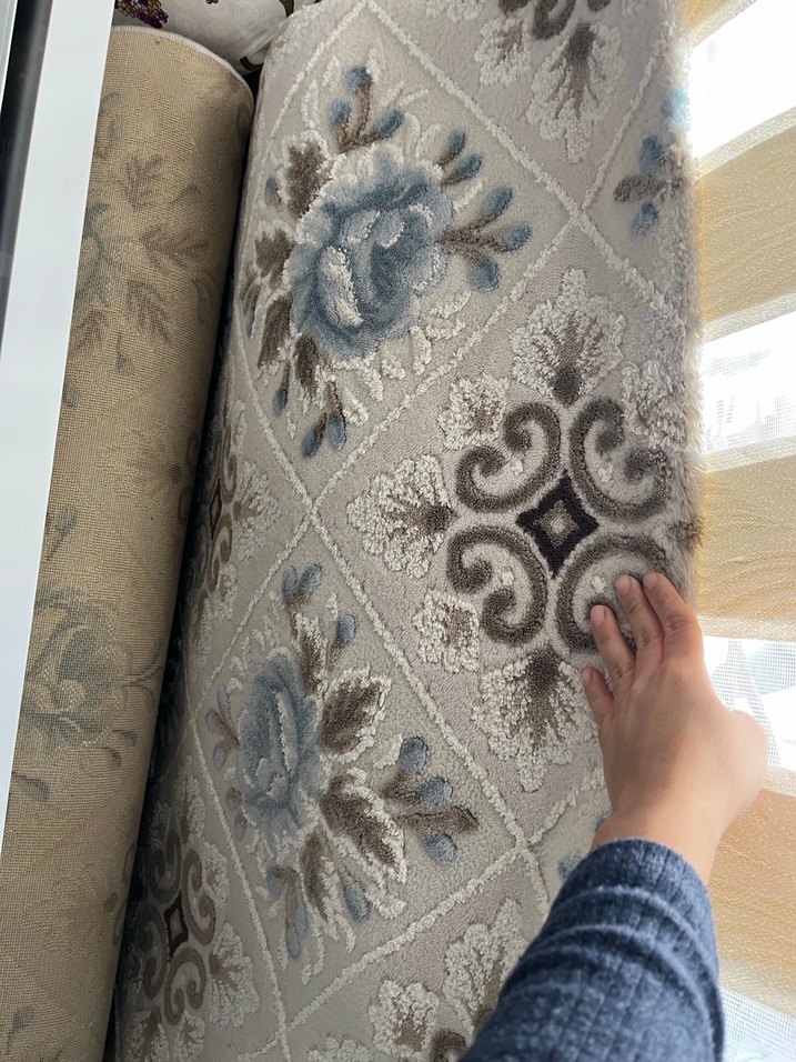 Gri Desenli Klasik Halı - Görsel 2