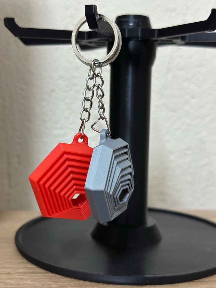 Hareketli Hexagon Anahtarlık - Görsel 2