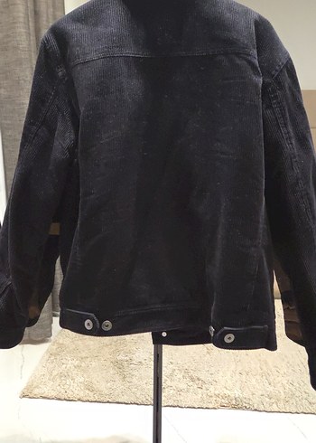 Siyah Süet Düğmeli Erkek Ceket - Görsel 2