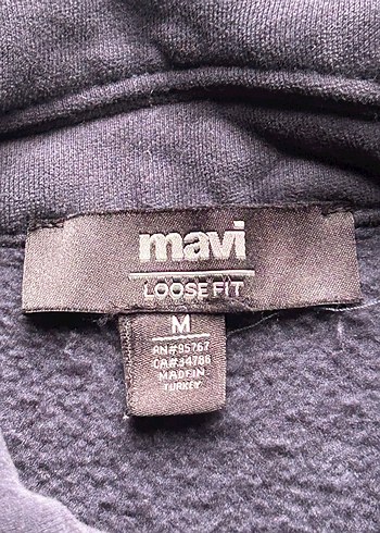 Gri Baskılı Düğmeli Sweatshirt - Görsel 3