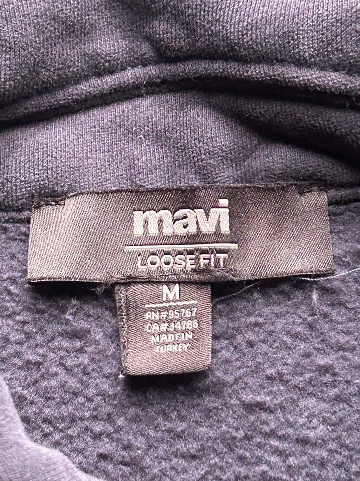 Gri Baskılı Düğmeli Sweatshirt - Görsel 3