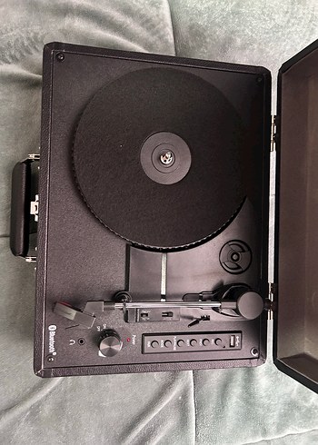 Lenco Siyah Bluetooth USB Kayıtlı Pikap Hoparlörlü - Görsel 4