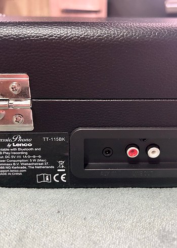 Lenco Siyah Bluetooth USB Kayıtlı Pikap Hoparlörlü - Görsel 3