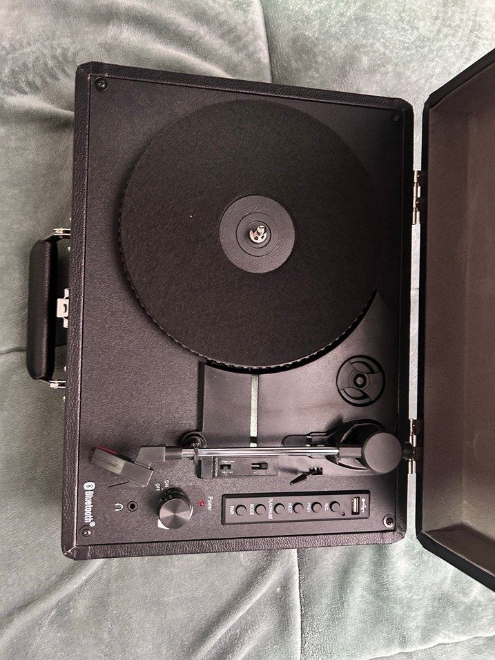 Lenco Siyah Bluetooth USB Kayıtlı Pikap Hoparlörlü - Görsel 4