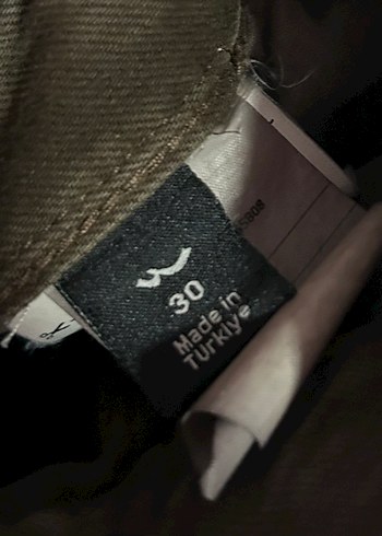 Erkek Kahverengi Keten Bol Kesim Kemerli Pantolon - Görsel 3