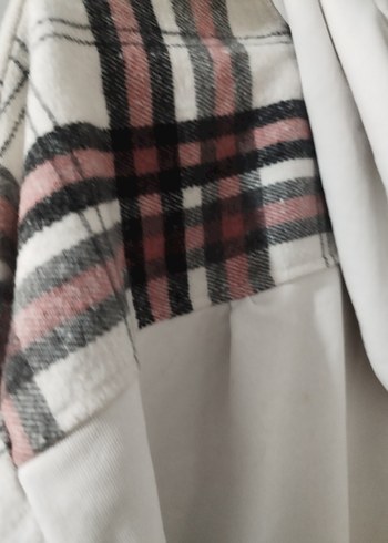 Düğmeli Ekoseli Uzun Kollu Rahat Gömlek - Görsel 3