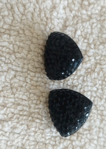 Bej Payetli Midi Çiçek Küpeler - Görsel 7