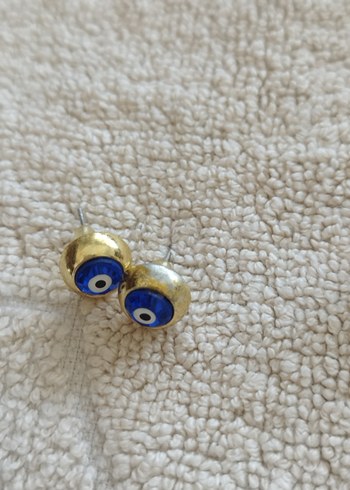 Bej Payetli Midi Çiçek Küpeler - Görsel 4