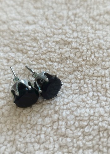 Bej Payetli Midi Çiçek Küpeler - Görsel 5