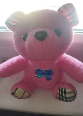 Pembe Peluş Ayıcık Oyuncak - Görsel 2