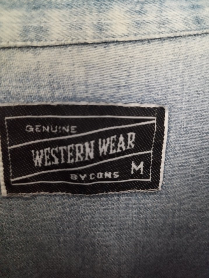 Mavi Denim Düğmeli Uzun Kollu Gömlek - Görsel 3