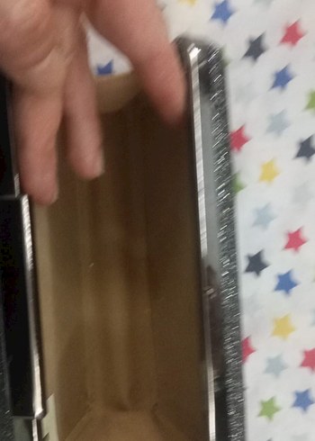 Gri Parlak Kadın Abiye Çanta - Görsel 3