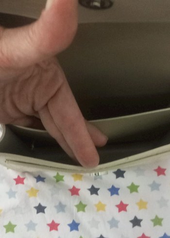 Krem Deri Kadın Çanta Fermuarlı - Görsel 3