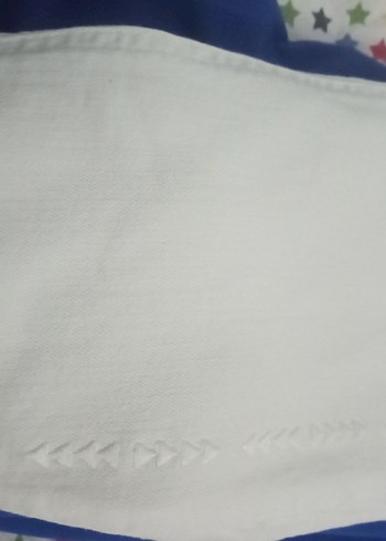 Düğmeli Beyaz Kadın likra 4042uyumlu Pantolon - Görsel 4