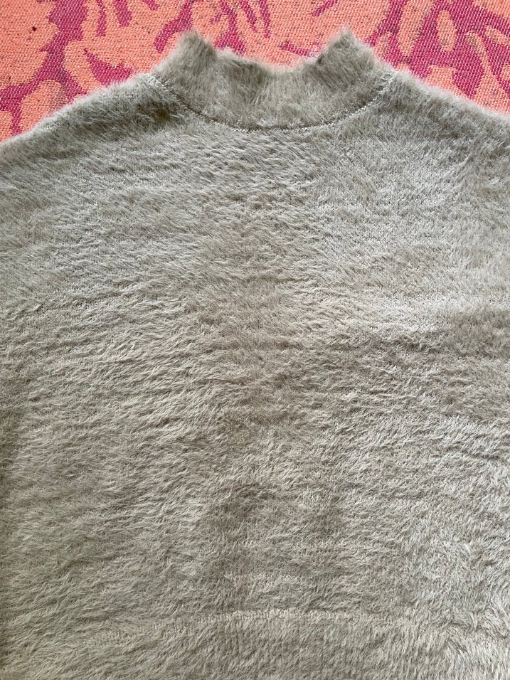 Açık soluk kahverengi Örgü Kadın Kazak - Görsel 2