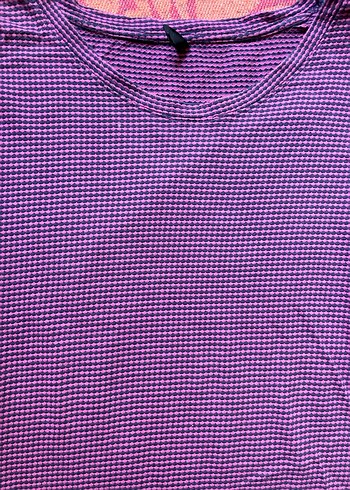 Mor Büyük Boy Salaş Elbise - Görsel 2