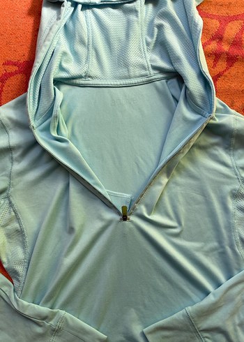 Gri Kapüşonlu Yarım Fermuarlı Sweatshirt - Görsel 3