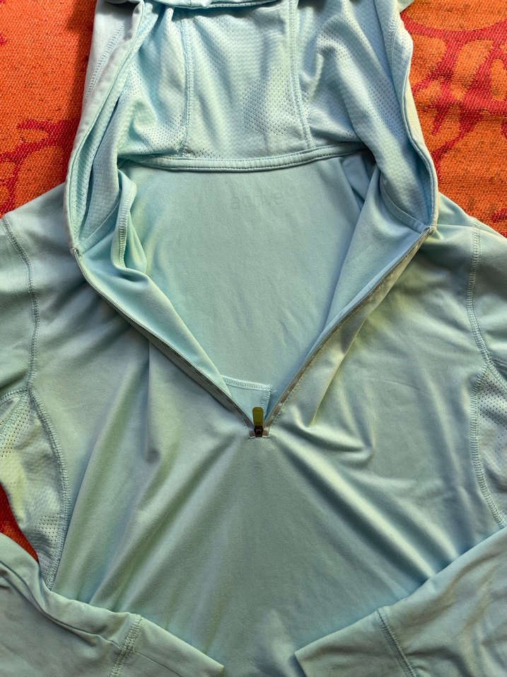 Gri Kapüşonlu Yarım Fermuarlı Sweatshirt - Görsel 3