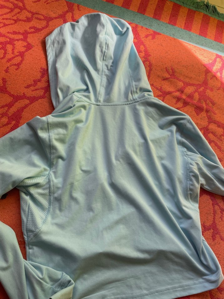 Gri Kapüşonlu Yarım Fermuarlı Sweatshirt - Görsel 4