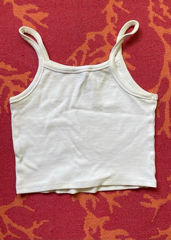 Beyaz Baskılı İnce Askılı Atlet - Görsel 2