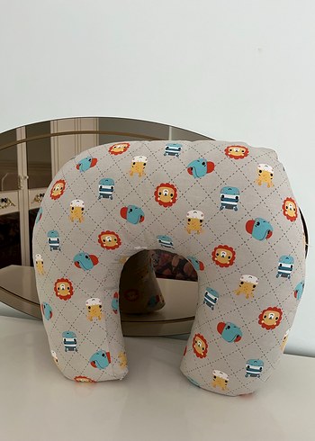 Desenli Gri Emzirme ve Hamile Yastığı - Görsel 2