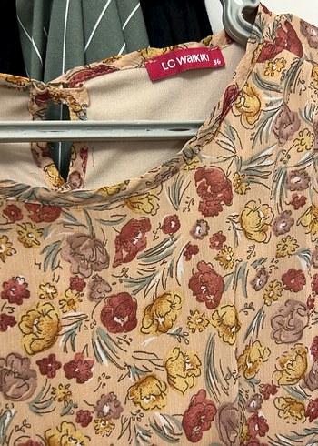 Çiçek Desenli Uzun Kollu Hamile Bluzu - Görsel 3