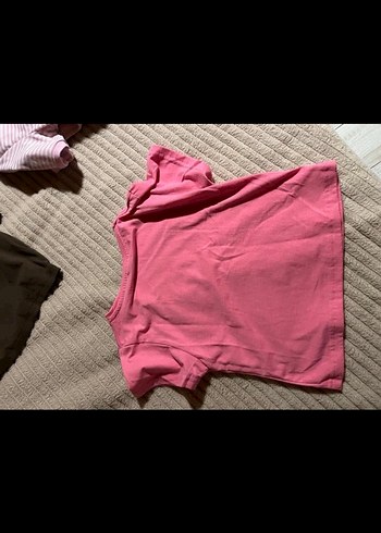 Pembe Baskılı Kısa Kollu Tişört - Görsel 3