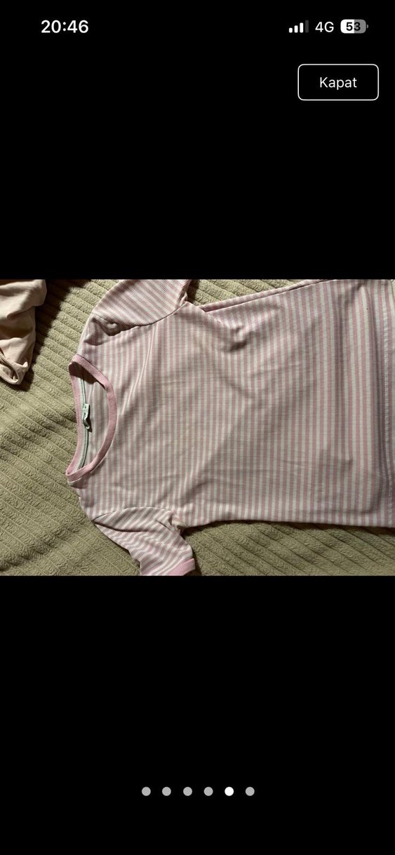 Pembe Uzun Kollu  Tişört - Görsel 2