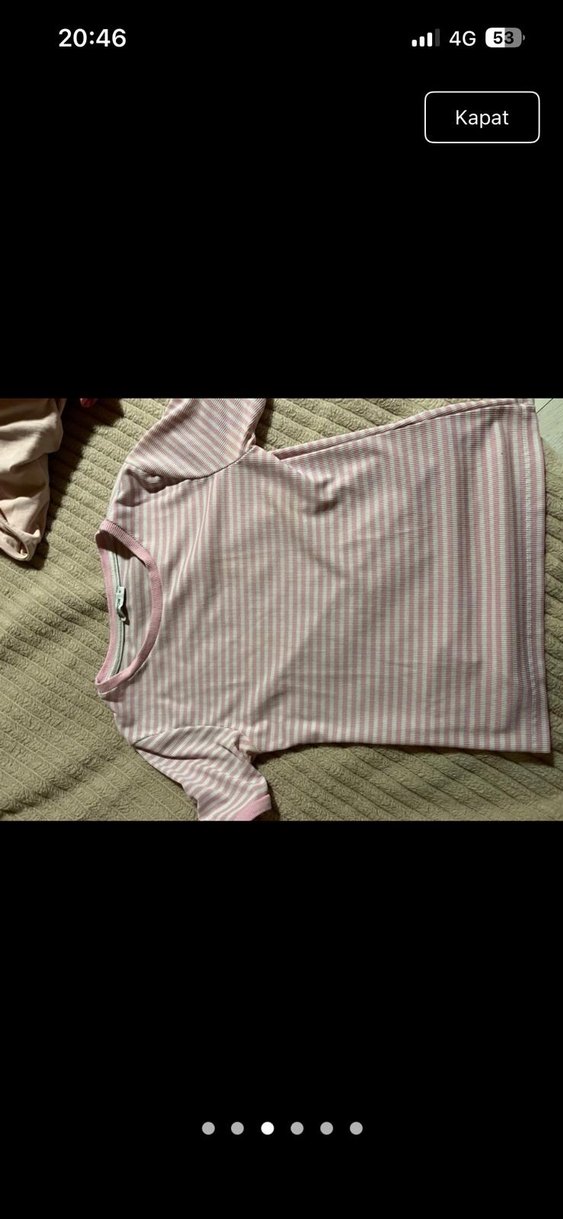 Pembe Uzun Kollu  Tişört - Görsel 4