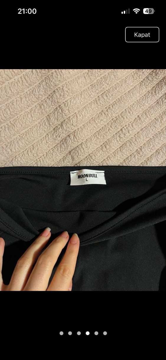 Siyah Drapeli Goth Tarz Kadın Bluz - Görsel 5