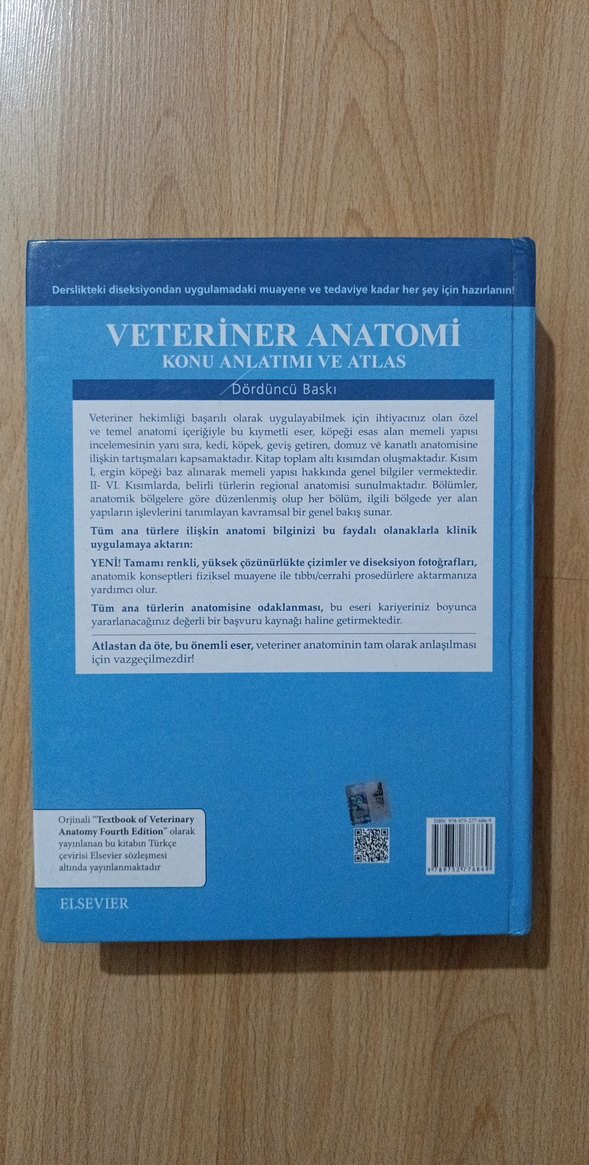 Veteriner Anatomi Konu Anlatımı Atlas - Güneş Tıp, ELSEVIER - Görsel 3