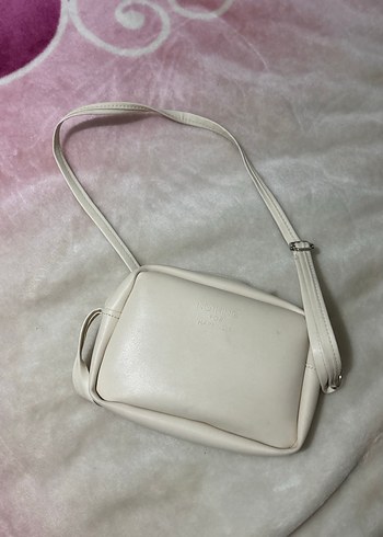 Bej Deri Fermuarlı Kadın Çanta - Görsel 2