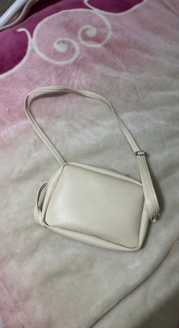 Bej Deri Fermuarlı Kadın Çanta - Görsel 2